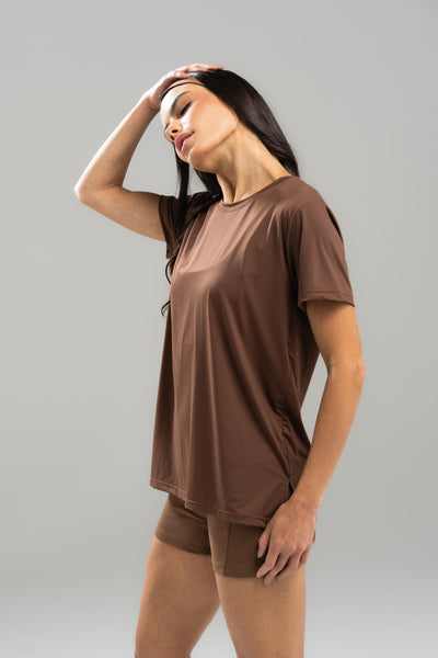CAMISETA FEM.COM ABERTURA LATERAL SENSITIVE