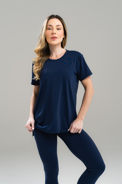 CAMISETA FEM.COM ABERTURA LATERAL SENSITIVE