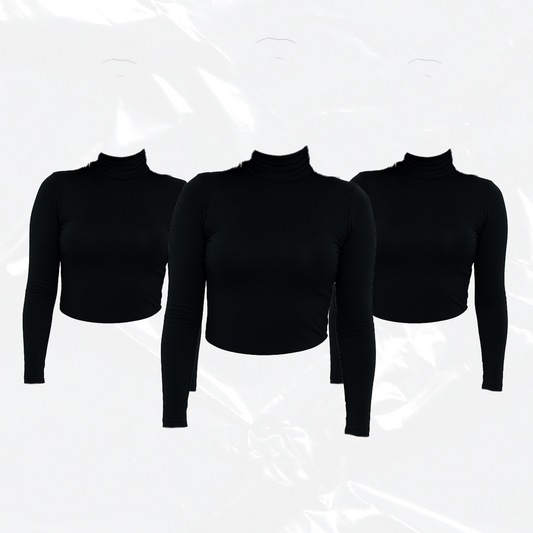 KIT 3 SLIN CROPPED LONG SLEEVE